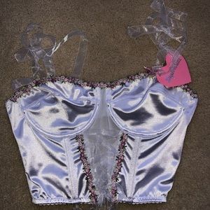White Satin Bustier